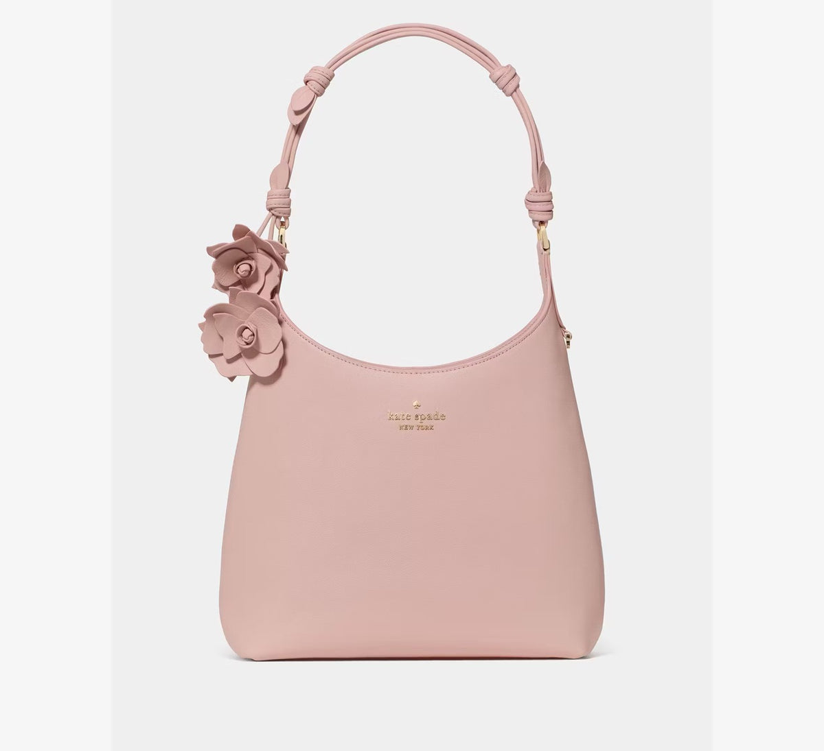 [WEB EXCLUSIVE][READY STOCK MY] Kate Spade 454 Floral Handle Small Shoulder Bag in Rose Smoke (KP221)