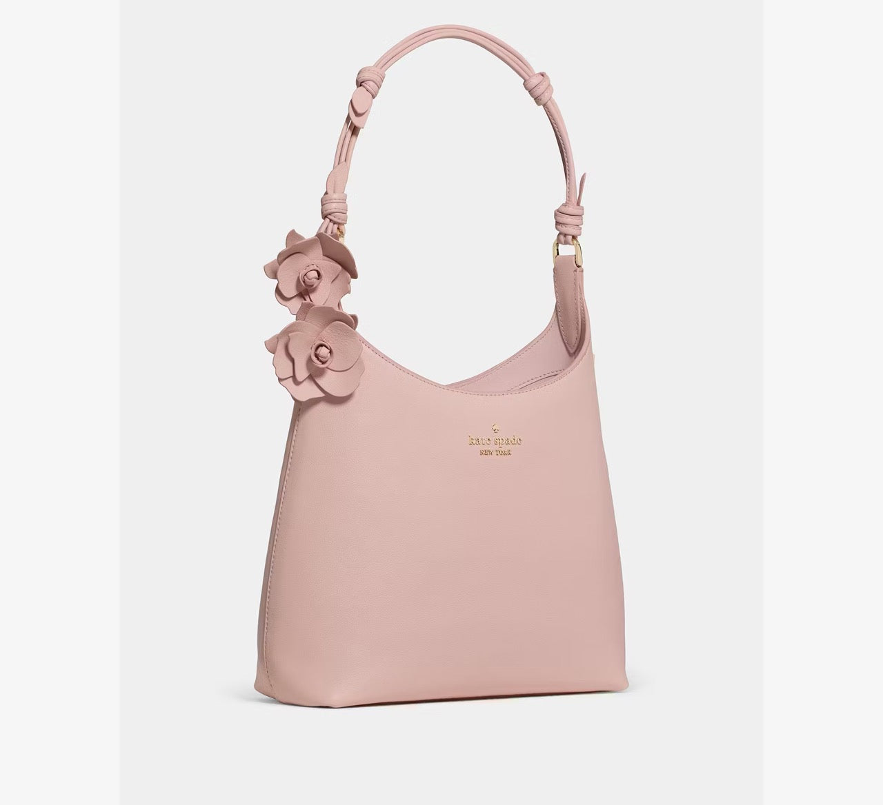 [WEB EXCLUSIVE][READY STOCK MY] Kate Spade 454 Floral Handle Small Shoulder Bag in Rose Smoke (KP221)