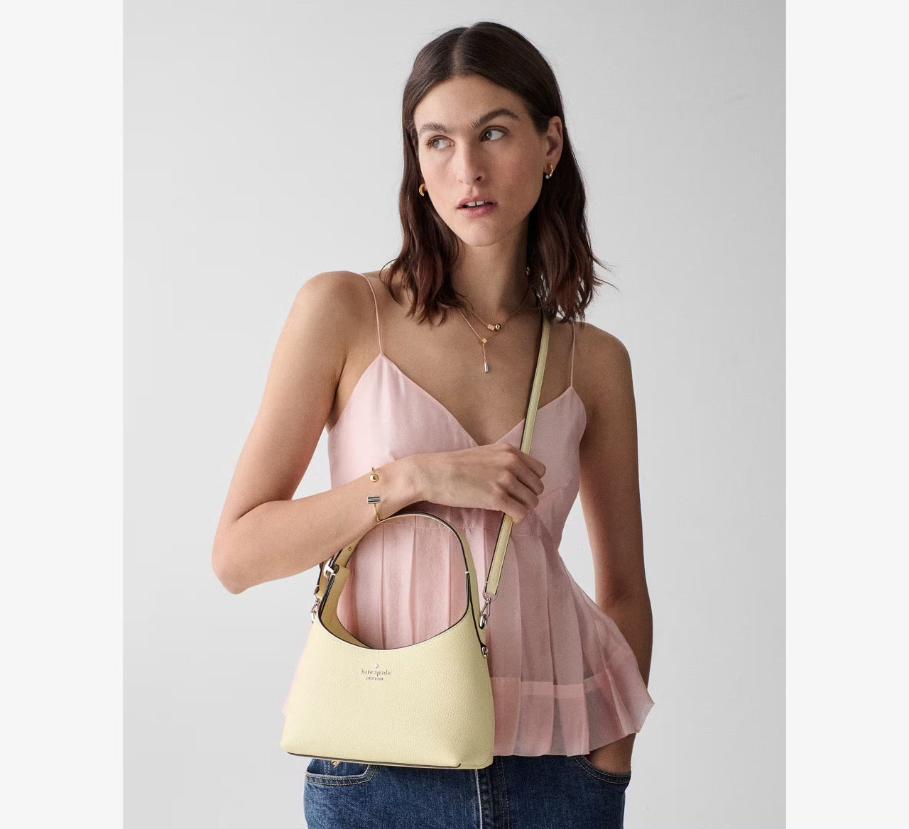[WEB EXCLUSIVE][READY STOCK MY] Kate Spade 454 Mini Crossbody in Lemon Fondant (KN426)