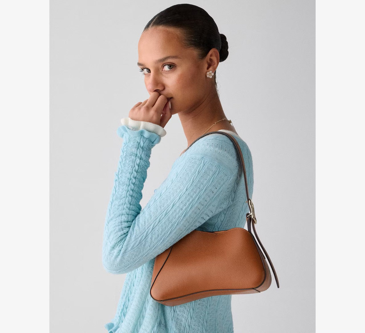 [INCOMING ETA 30 DAYS] Kate Spade 454 Sculpted Shoulder Bag in Warm Ginger (KO415)