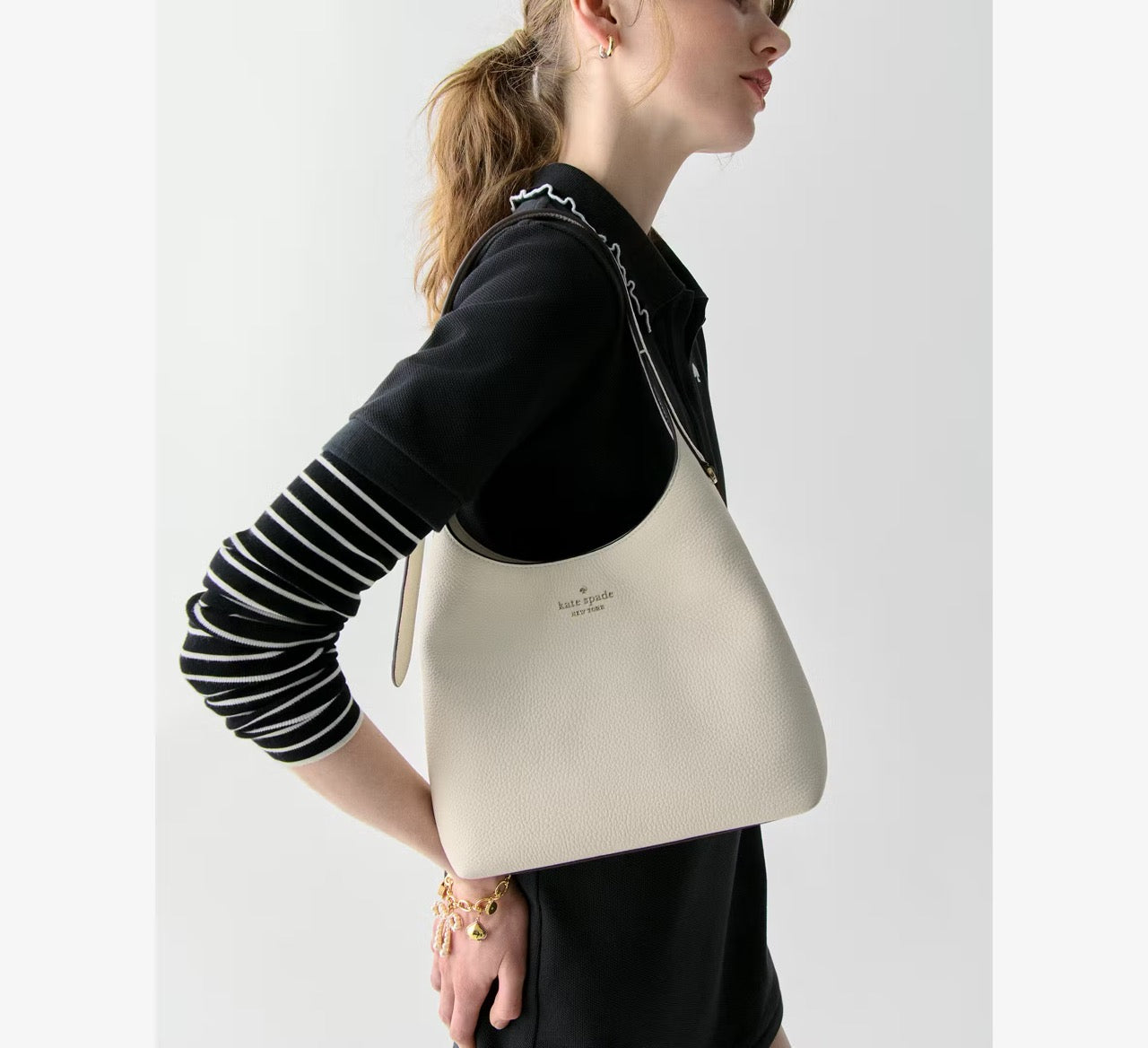 [WEB EXCLUSIVE][READY STOCK MY] Kate Spade 454 Small Shoulder Bag in Meringue (KM471)