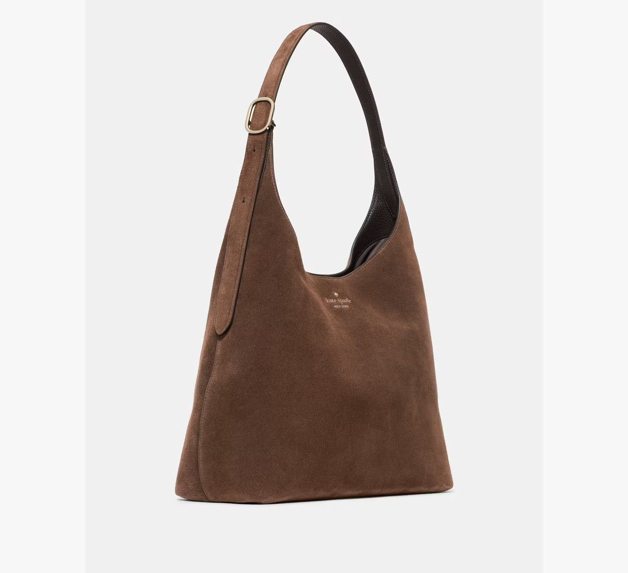 [READY STOCK MY] Kate Spade 454 Suede Large Shoulder Bag in Hot Fudge (KM151)
