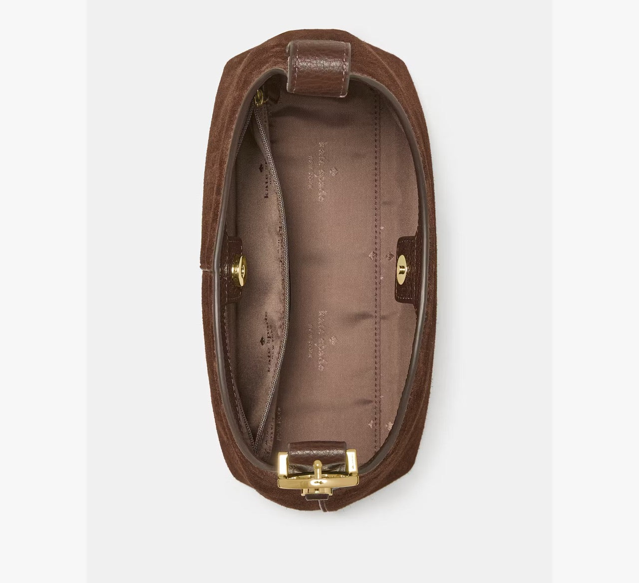 [READY STOCK MY] Kate Spade 454 Suede Mini Crossbody in Hot Fudge (KN427)