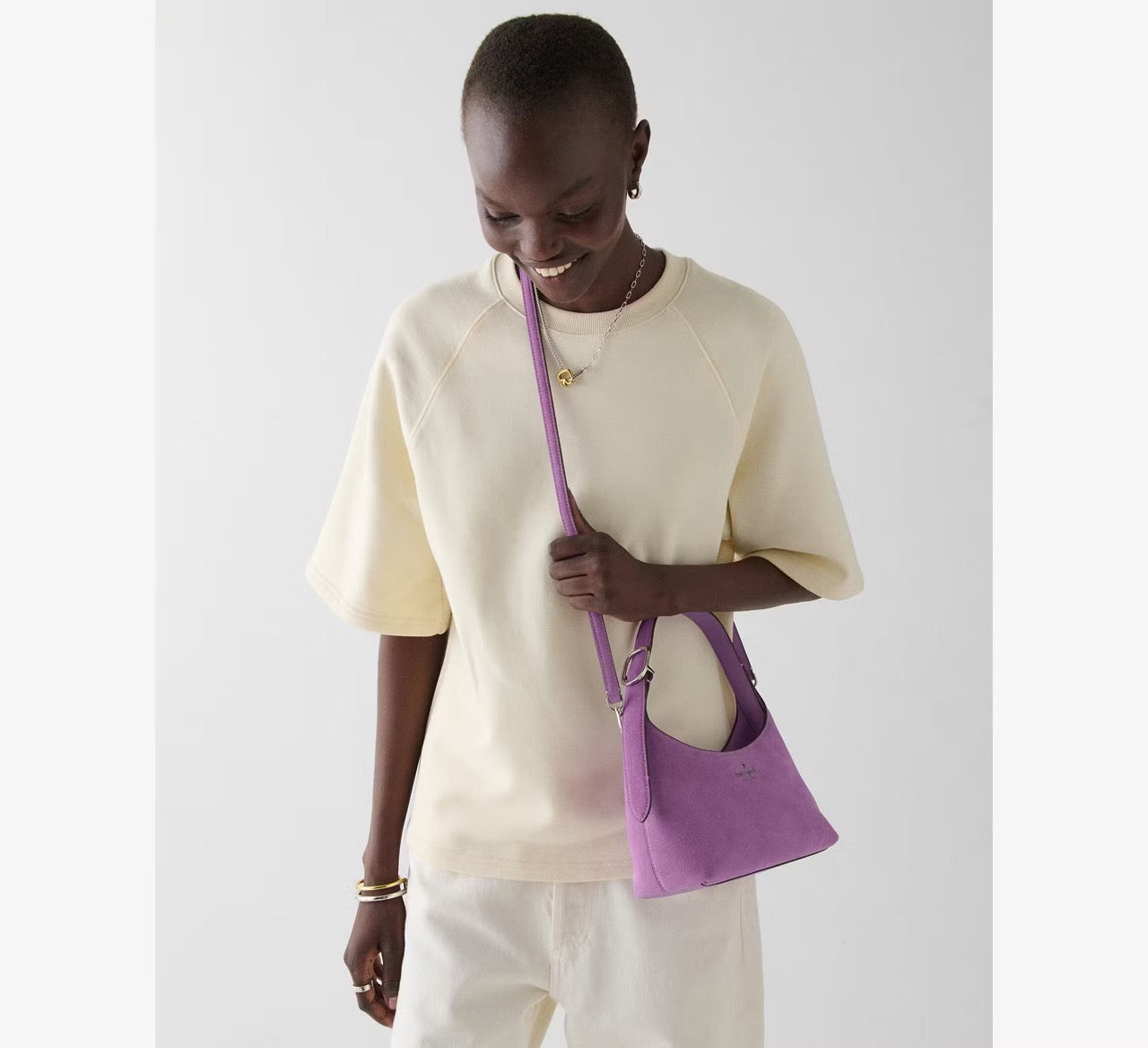 [SPECIAL DEAL][INCOMING ETA 30 DAYS] Kate Spade 454 Suede Mini Crossbody in Wisteria (KN427)