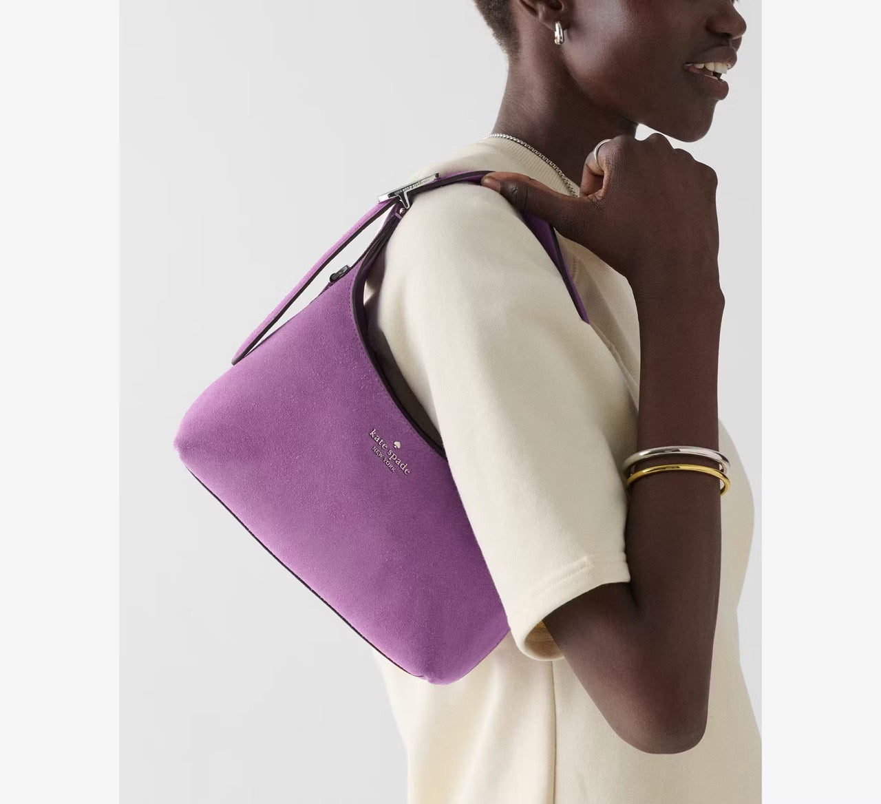 [SPECIAL DEAL][INCOMING ETA 30 DAYS] Kate Spade 454 Suede Mini Crossbody in Wisteria (KN427)