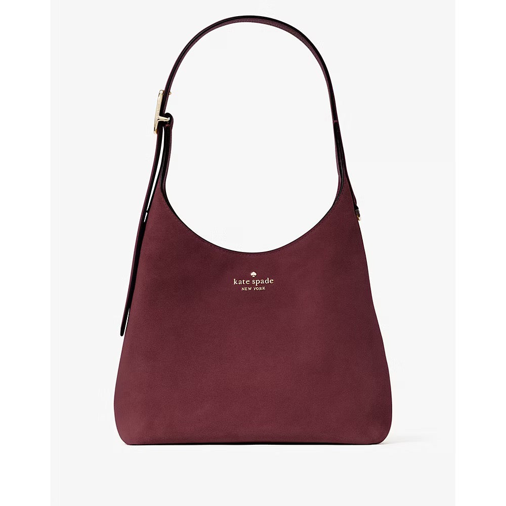 [INCOMING ETA 30 DAYS] Kate Spade 454 Suede Small Shoulder Bag in Merlot (KM472)
