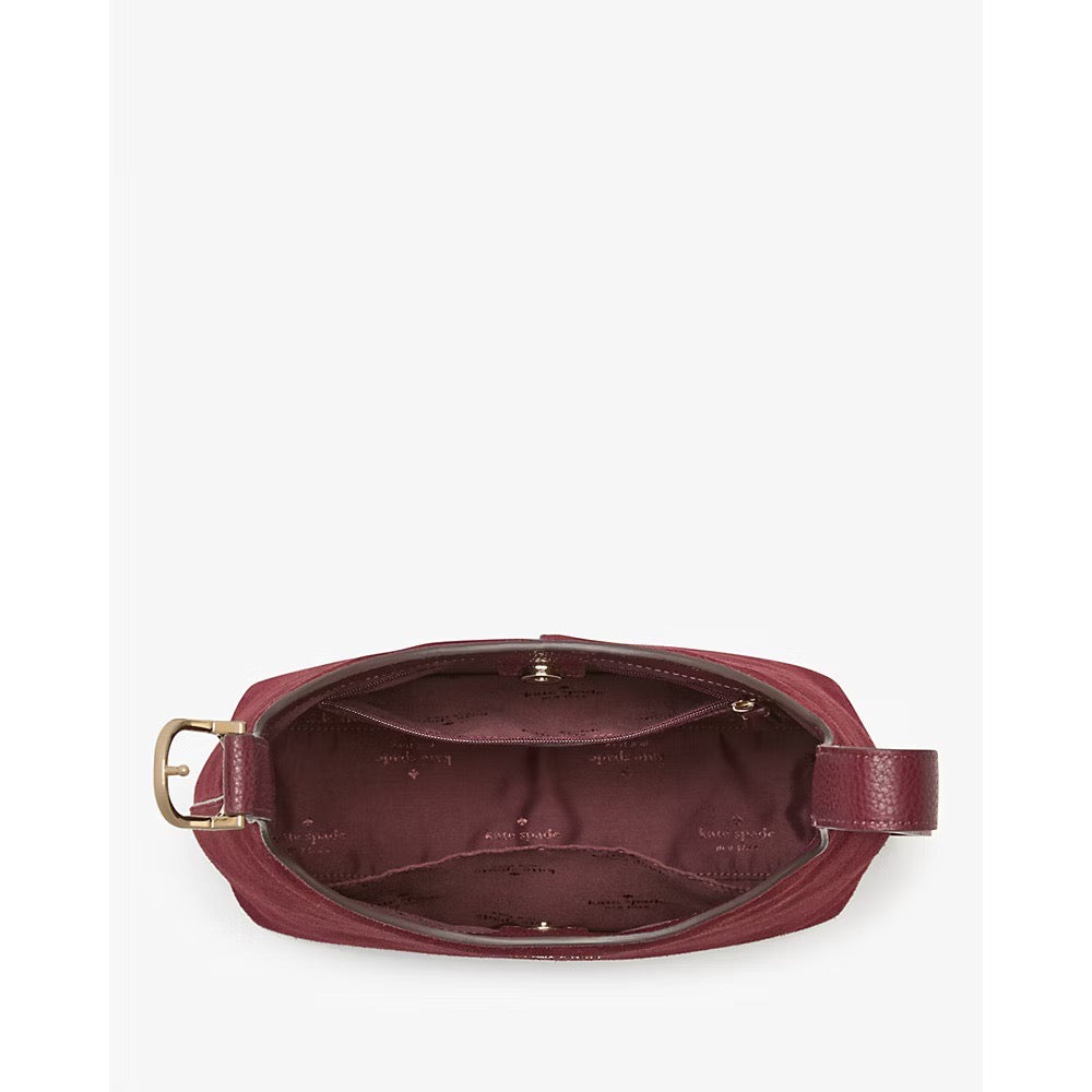 [INCOMING ETA 30 DAYS] Kate Spade 454 Suede Small Shoulder Bag in Merlot (KM472)