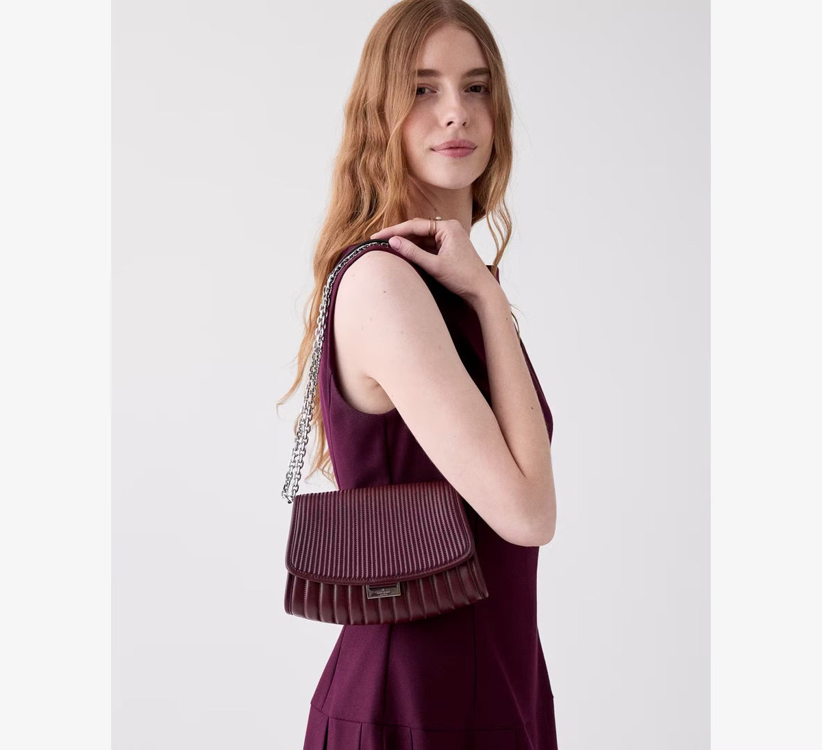 [INCOMING ETA 30 DAYS] Kate Spade Ali Quilted Mini Crossbody Bag in Grenache (KP181)