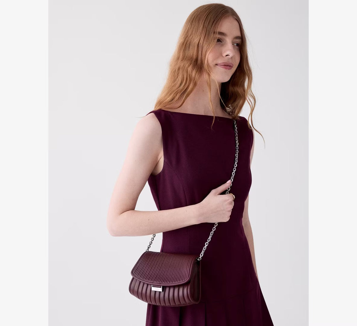[INCOMING ETA 30 DAYS] Kate Spade Ali Quilted Mini Crossbody Bag in Grenache (KP181)