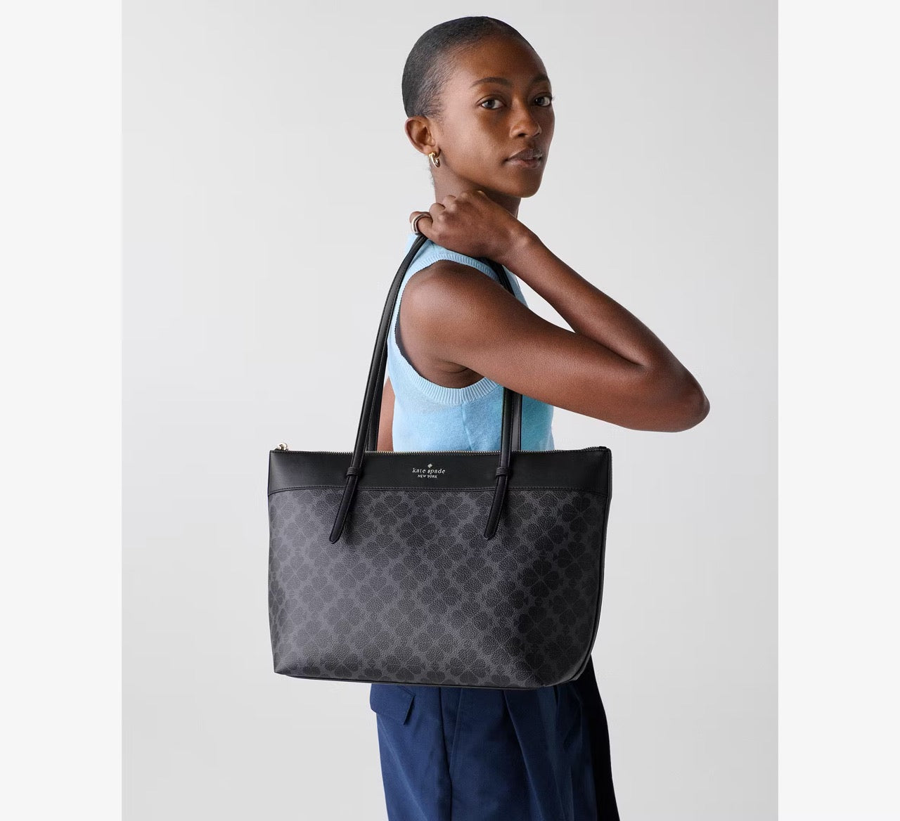 [INCOMING ETA 30 DAYS] Kate Spade All Day Spade Flower Tote Bag Black (KO142)