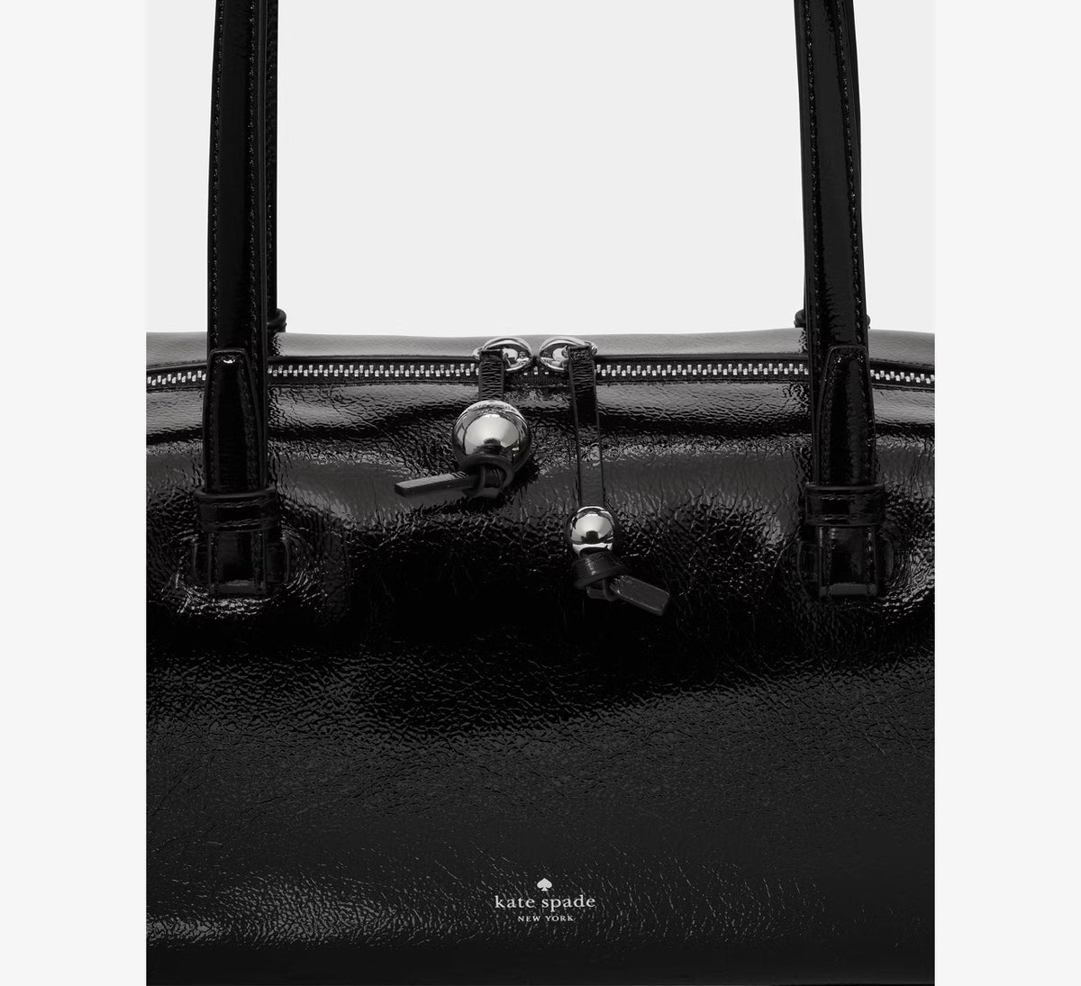 [WEB EXCLUSIVE][READY STOCK MY] Kate Spade Billie Shiny Leather Shoulder Bag in Black (KP269)