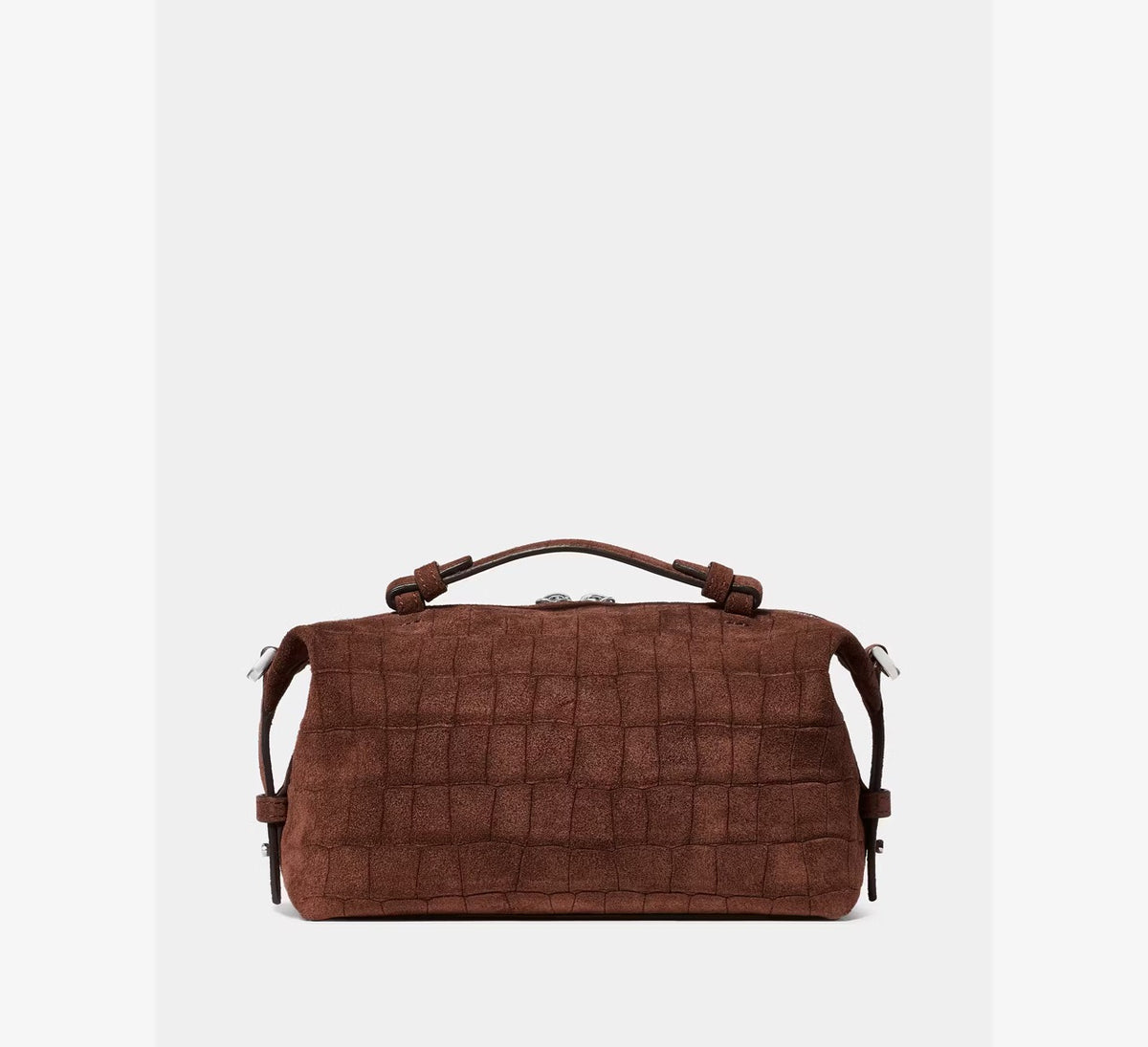 [READY STOCK MY] Kate Spade Billie Suede Croc Crossbody Bag in Chocolate Truffle (KP286)
