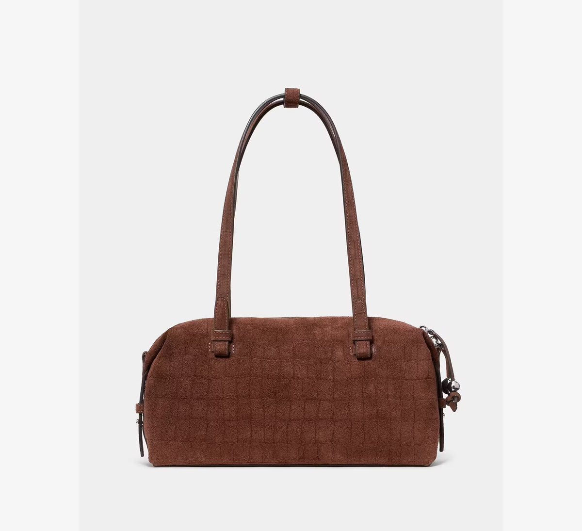 [WEB EXCLUSIVE][READY STOCK MY] Kate Spade Billie Suede Croc Shoulder Bag in Chocolate (KP881)