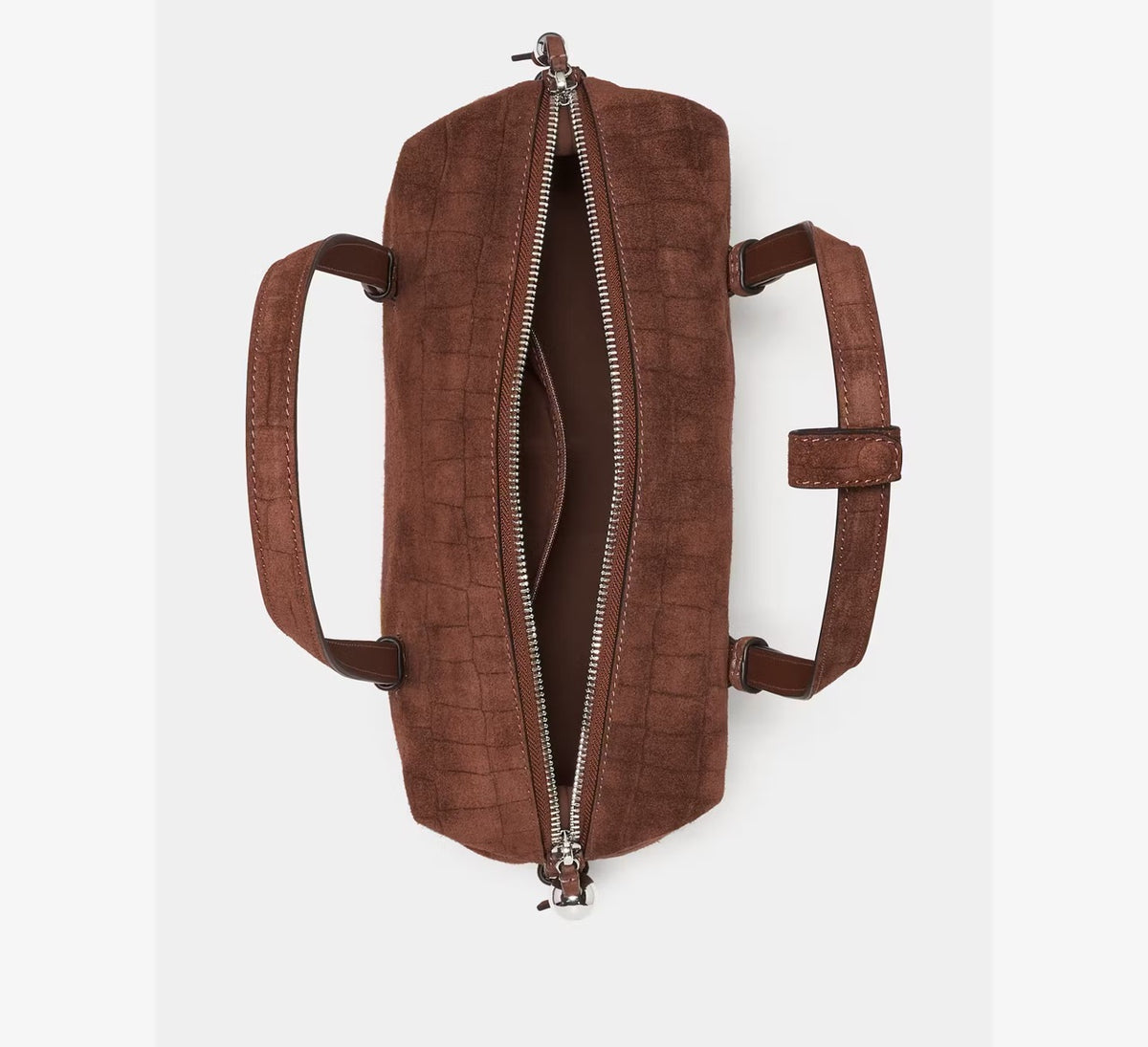[WEB EXCLUSIVE][READY STOCK MY] Kate Spade Billie Suede Croc Shoulder Bag in Chocolate (KP881)