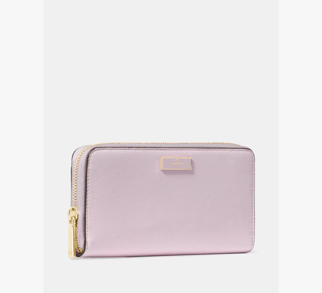 [READY STOCK MY] Kate Spade Bridget Crinkle Patent Large Continental Wallet in Lilac Moonlight (KM549)