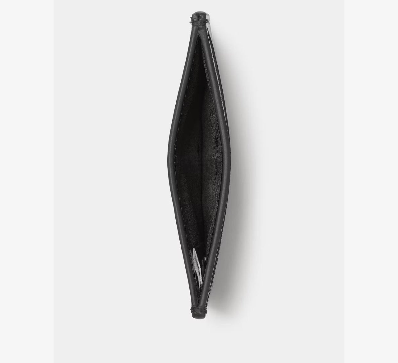 [WEB EXCLUSIVE][READY STOCK MY] Kate Spade Bridget Crinkle Patent Small Slim Card Holder in Black (KM552)