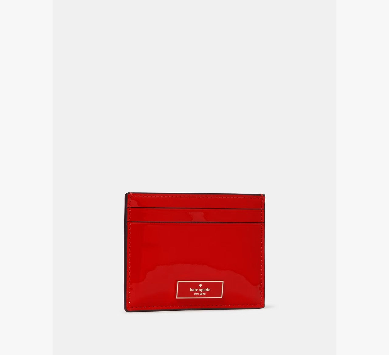 [READY STOCK MY] Kate Spade Bridget Patent Small Slim Card Holder in Ks Bright Red (KN252)