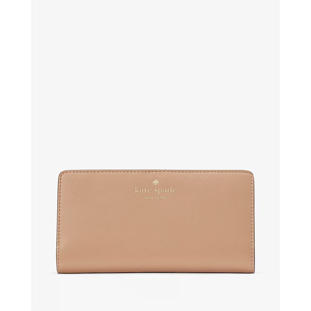 Kate Spade Brynn Large Slim Bifold Wallet in Light Fawn (KH611)