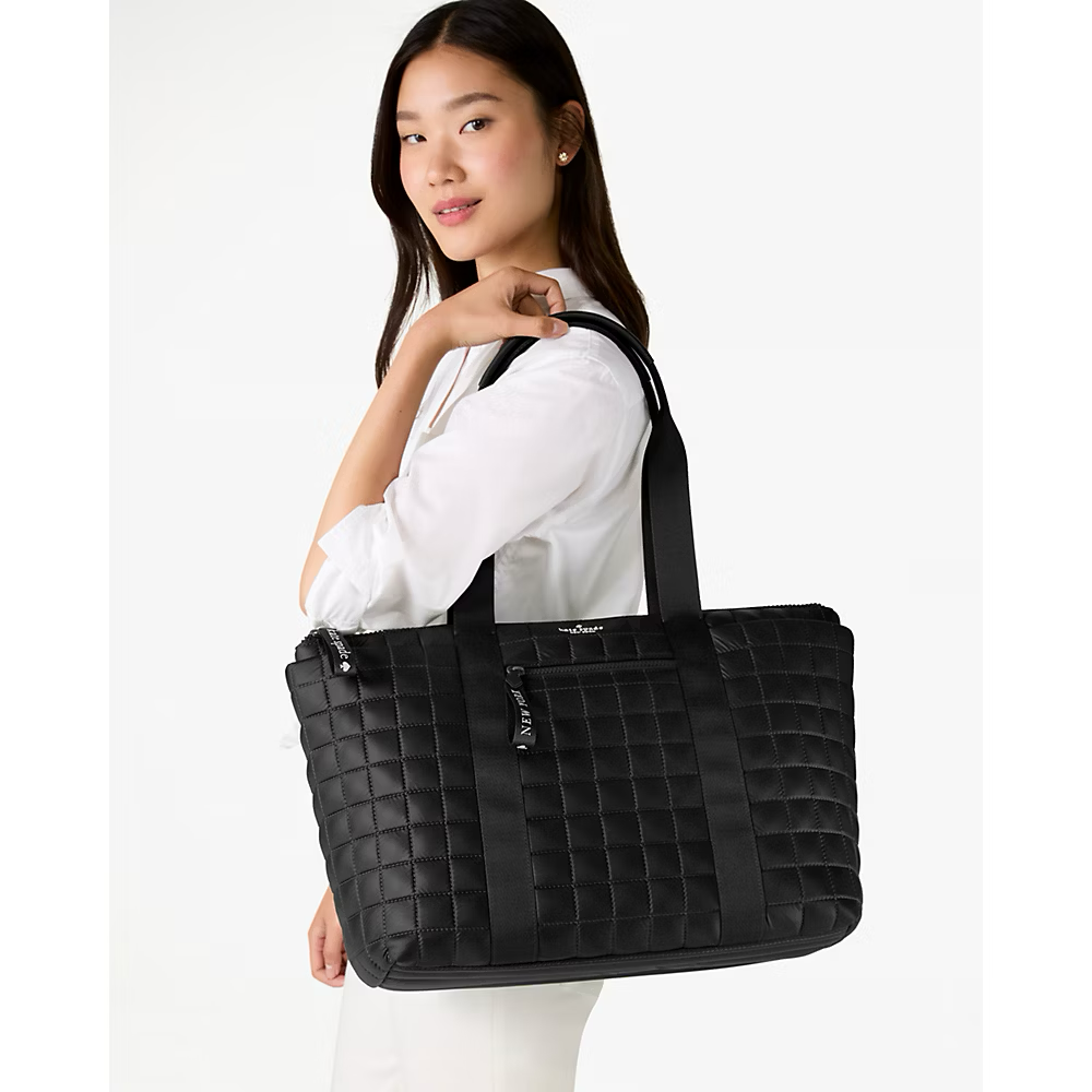 [INCOMING ETA END NOV 2024] Kate Spade Camden Quilted Extra Large Tote in Black (KH405)