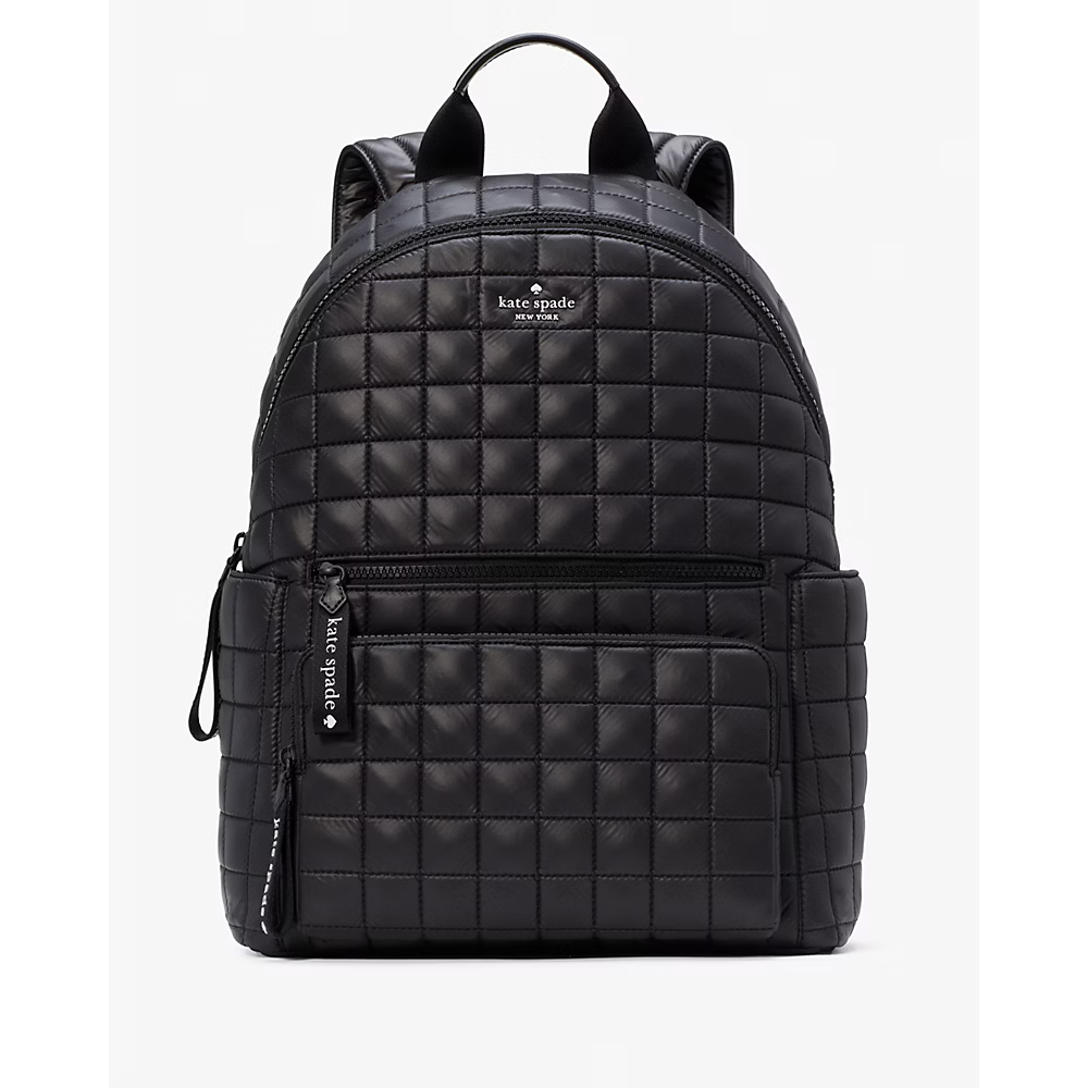 [INCOMING ETA END NOV 2024] Kate Spade Camden Quilted Large Backpack in Black (KH404)