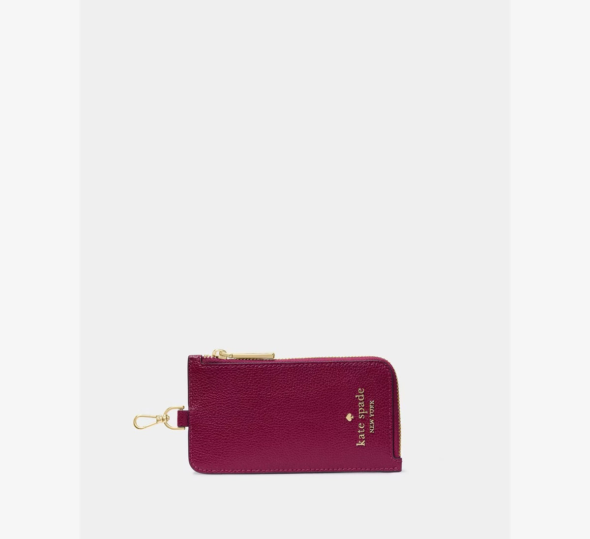 [READY STOCK MY] Kate Spade Card Case Lanyard in Dark Raspberry (KP247)