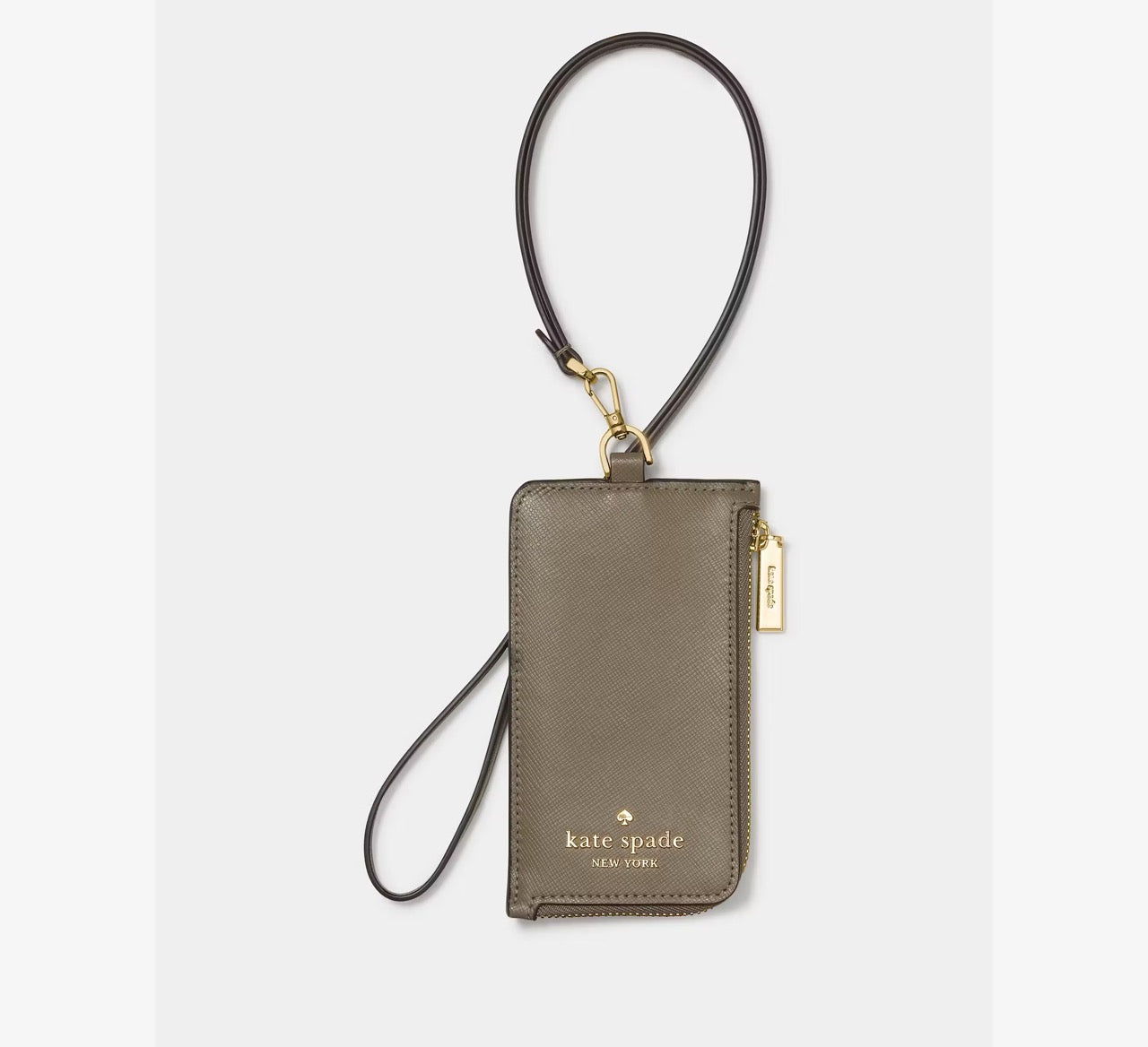 [READY STOCK MY] Kate Spade Card Case Lanyard in Oyster Shell (KN779)
