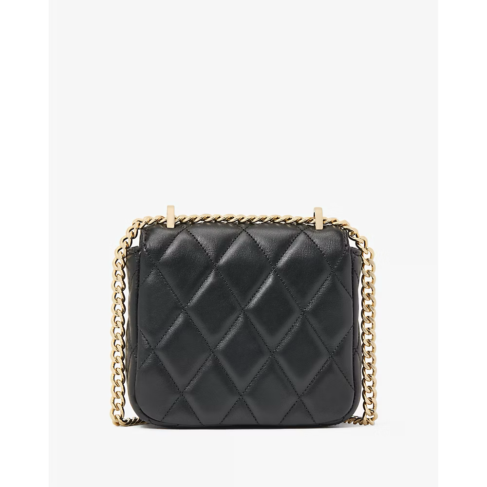 [INCOMING ETA 30 DAYS] Kate Spade Carey Quilted Micro Flap Crossbody in Black (KJ956)