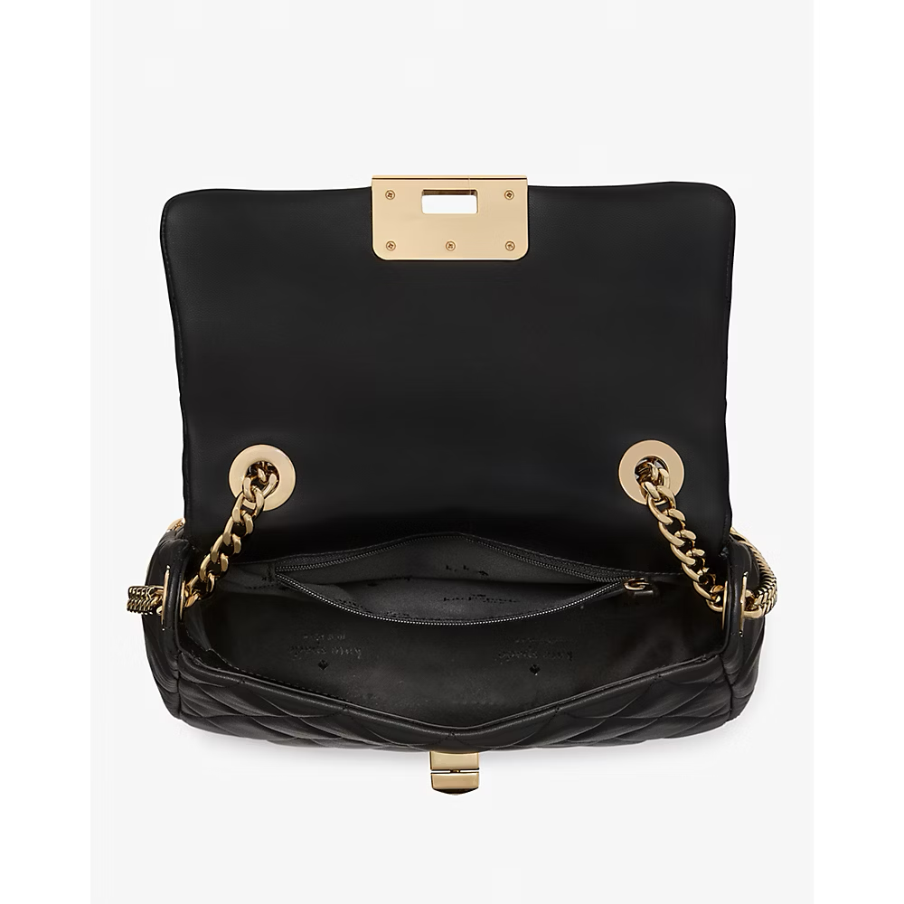 [INCOMING ETA END NOV 2024] Kate Spade Carey Quilted Small Flap Crossbody in Black (KJ949)