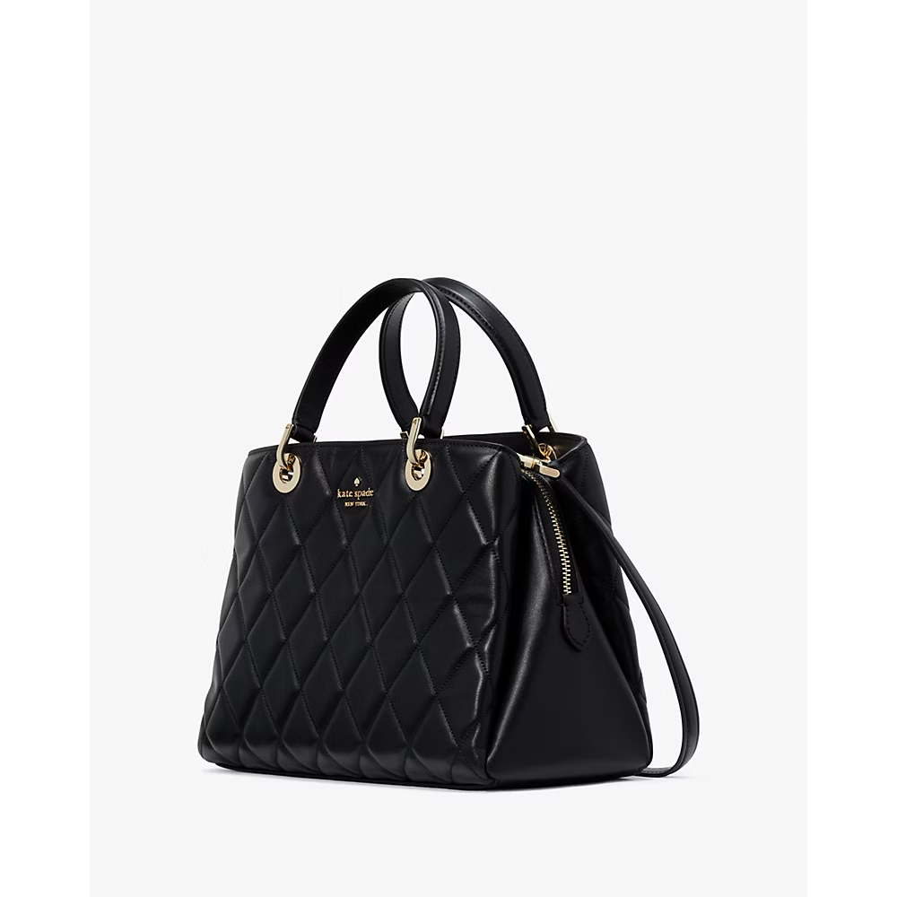 Kate Spade Carey Quilted Sullivan Satchel in Black (KH227)