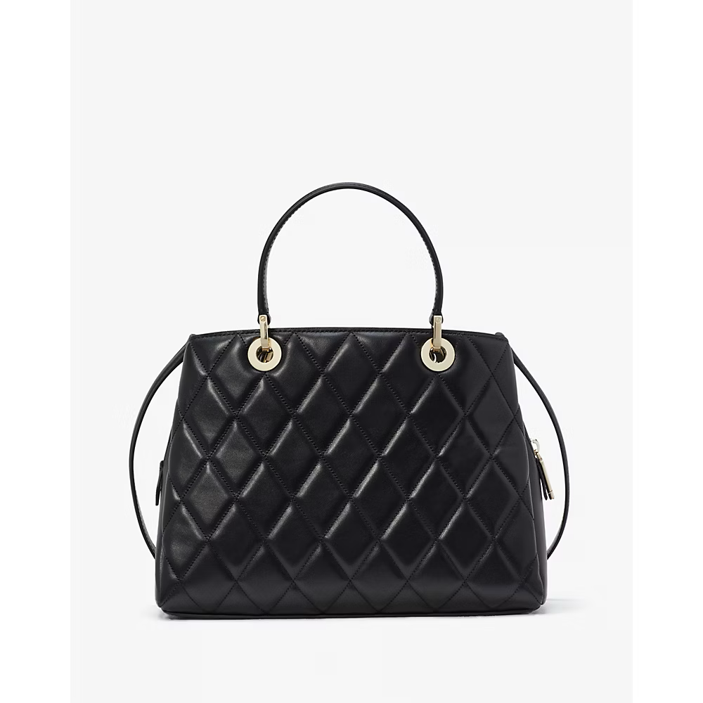 Kate Spade Carey Quilted Sullivan Satchel in Black (KH227)