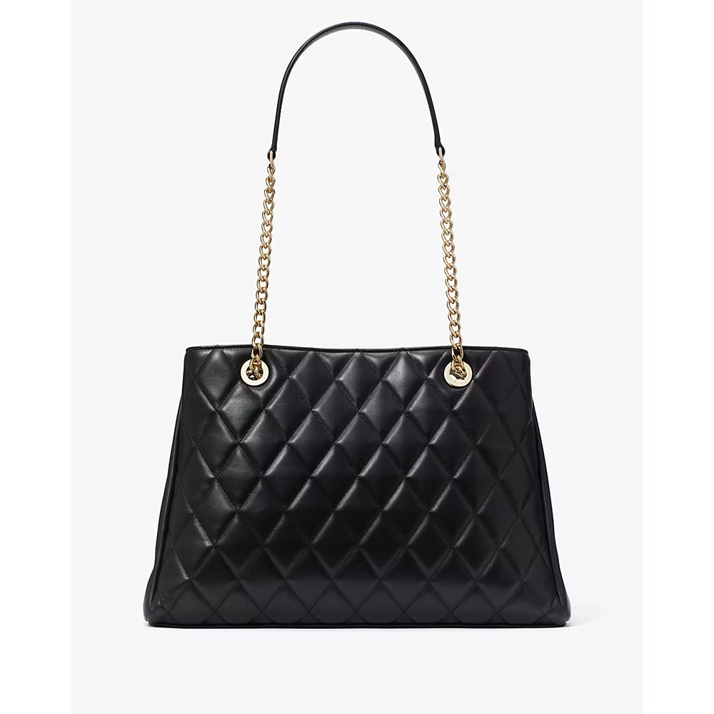 [INCOMING ETA 30 DAYS] Kate Spade Carey Quilted Tote in Black (KH229)