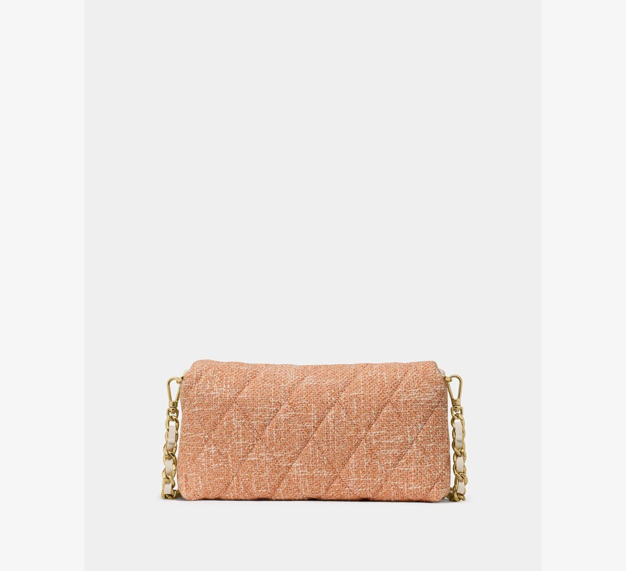 [INCOMING ETA 30 DAYS] Kate Spade Carey Tweed Wallet On Chain in Orange Jasper (KN711)
