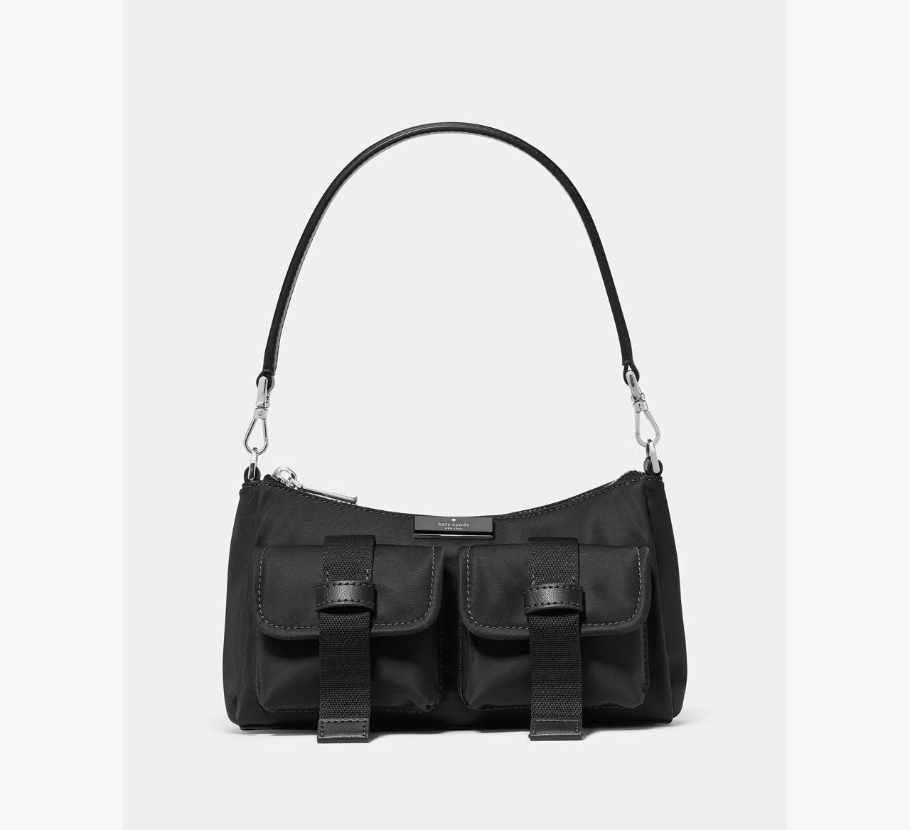 [READY STOCK MY] Kate Spade Carter Ksnyl Cargo Crossbody Bag in Black (KN673)