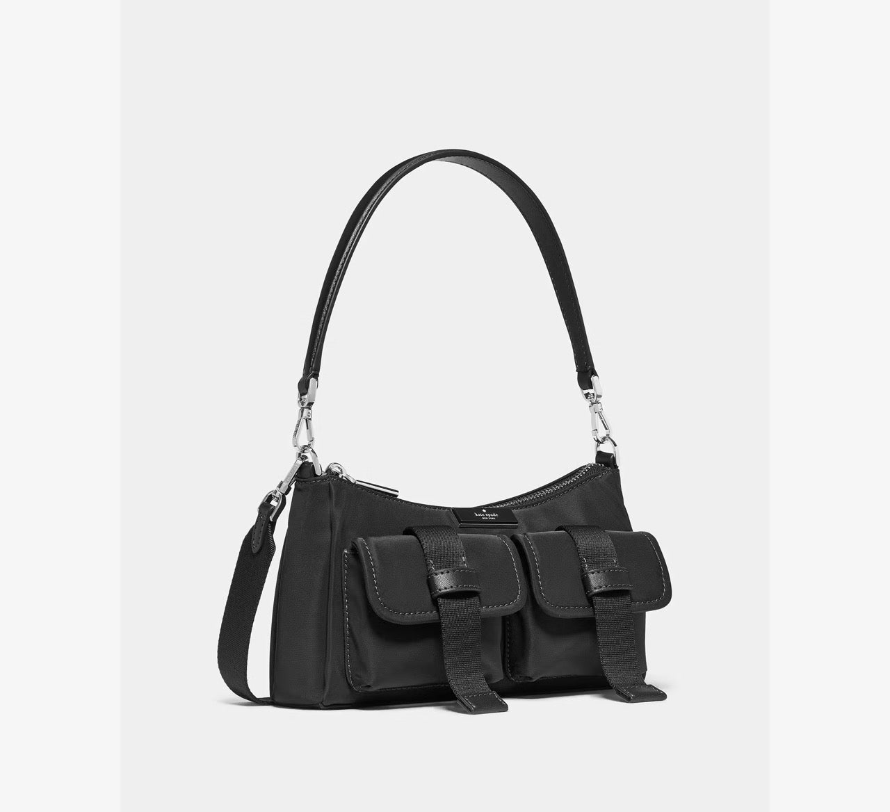 [READY STOCK MY] Kate Spade Carter Ksnyl Cargo Crossbody Bag in Black (KN673)