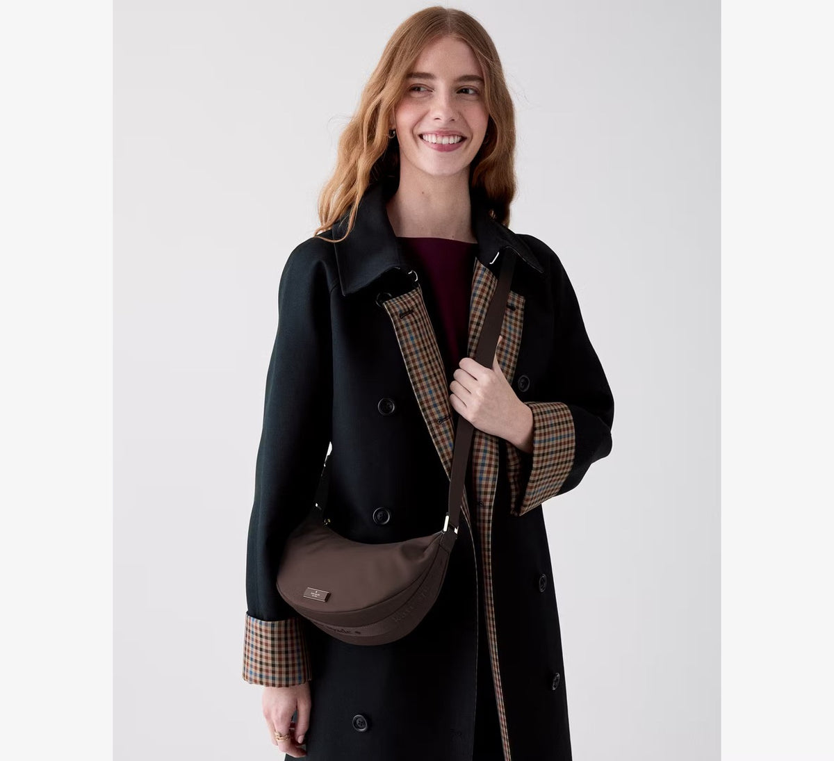[WEB EXCLUSIVE][INCOMING ETA 30 DAYS] Kate Spade Carter Mini Sling Crossbody Bag in Hot Fudge (KP130)