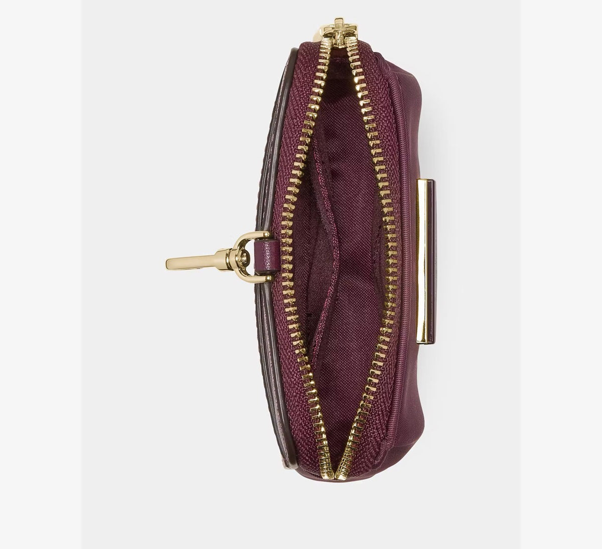 [READY STOCK MY] Kate Spade Carter Nylon Card Case Lanyard in Deep Cherry (KL878)