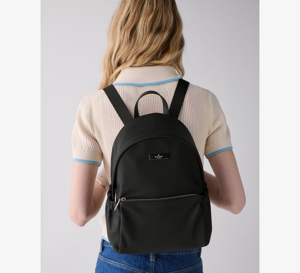 [WEB EXCLUSIVE][READY STOCK MY] Kate Spade Carter Nylon Dome Backpack in Black (KP110)