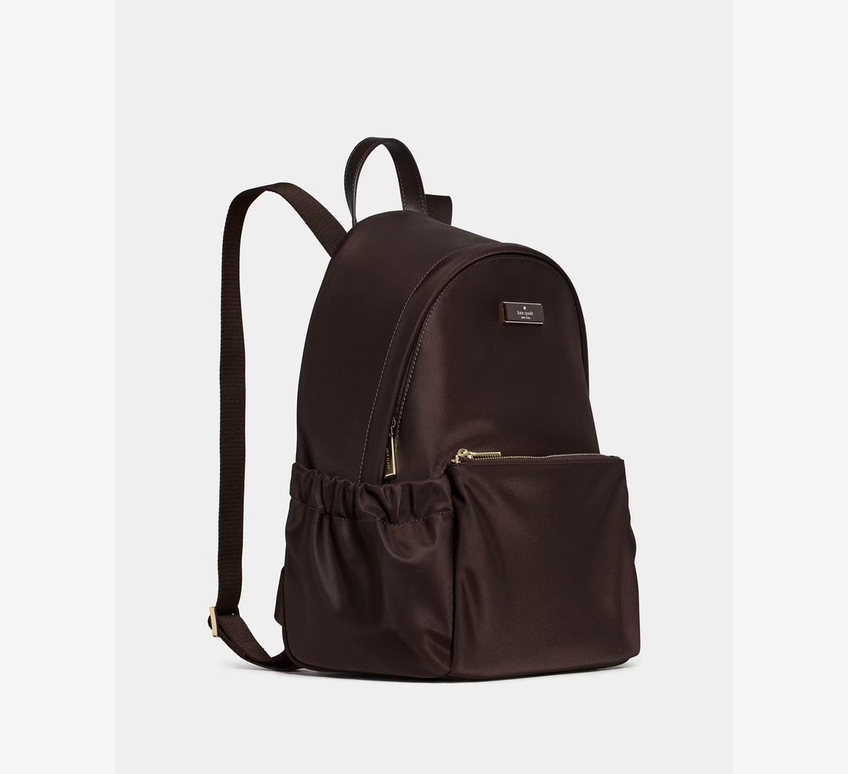 [WEB EXCLUSIVE][READY STOCK MY] Kate Spade Carter Nylon Dome Backpack in Hot Fudge (KP110)