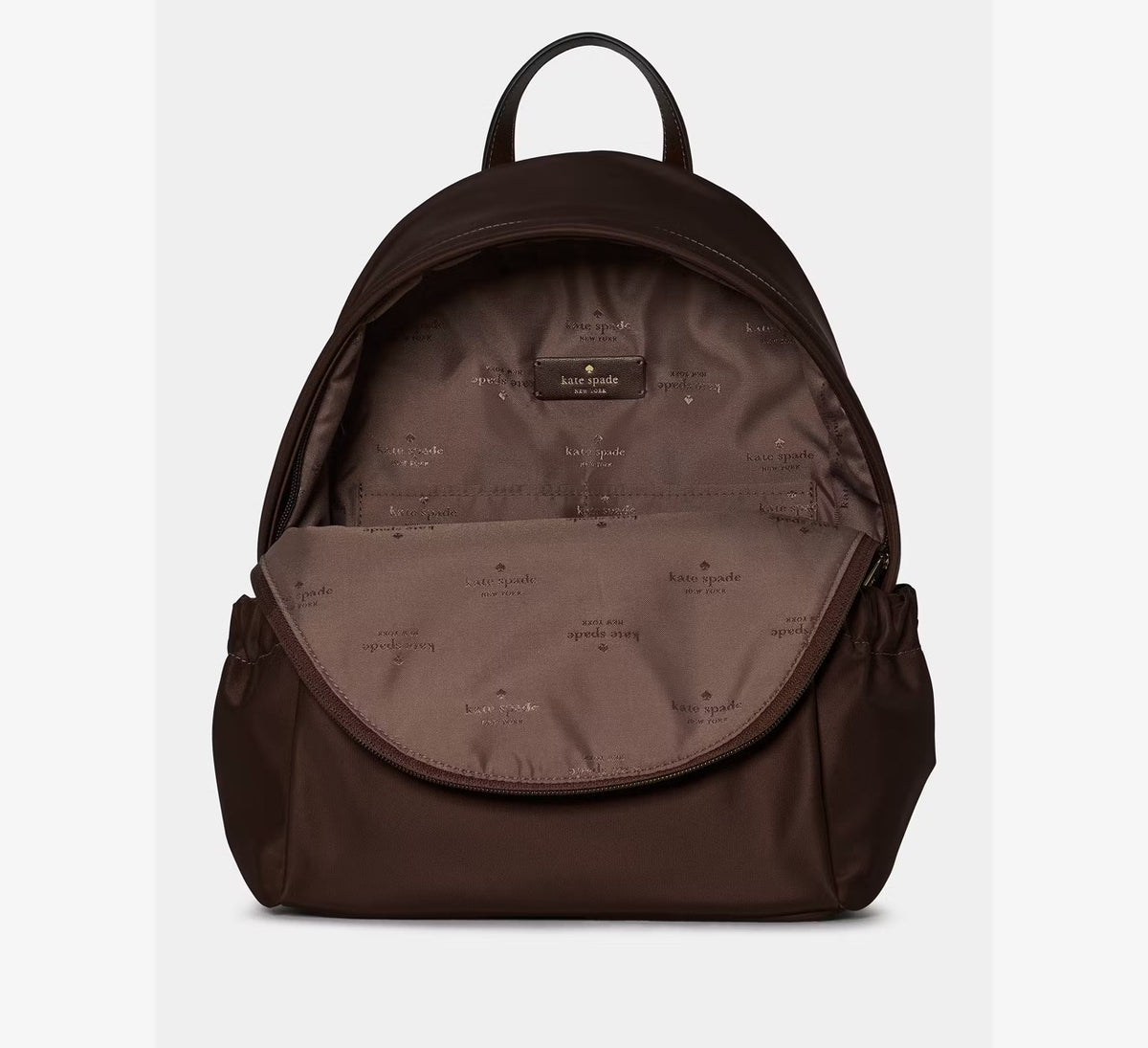 [WEB EXCLUSIVE][READY STOCK MY] Kate Spade Carter Nylon Dome Backpack in Hot Fudge (KP110)