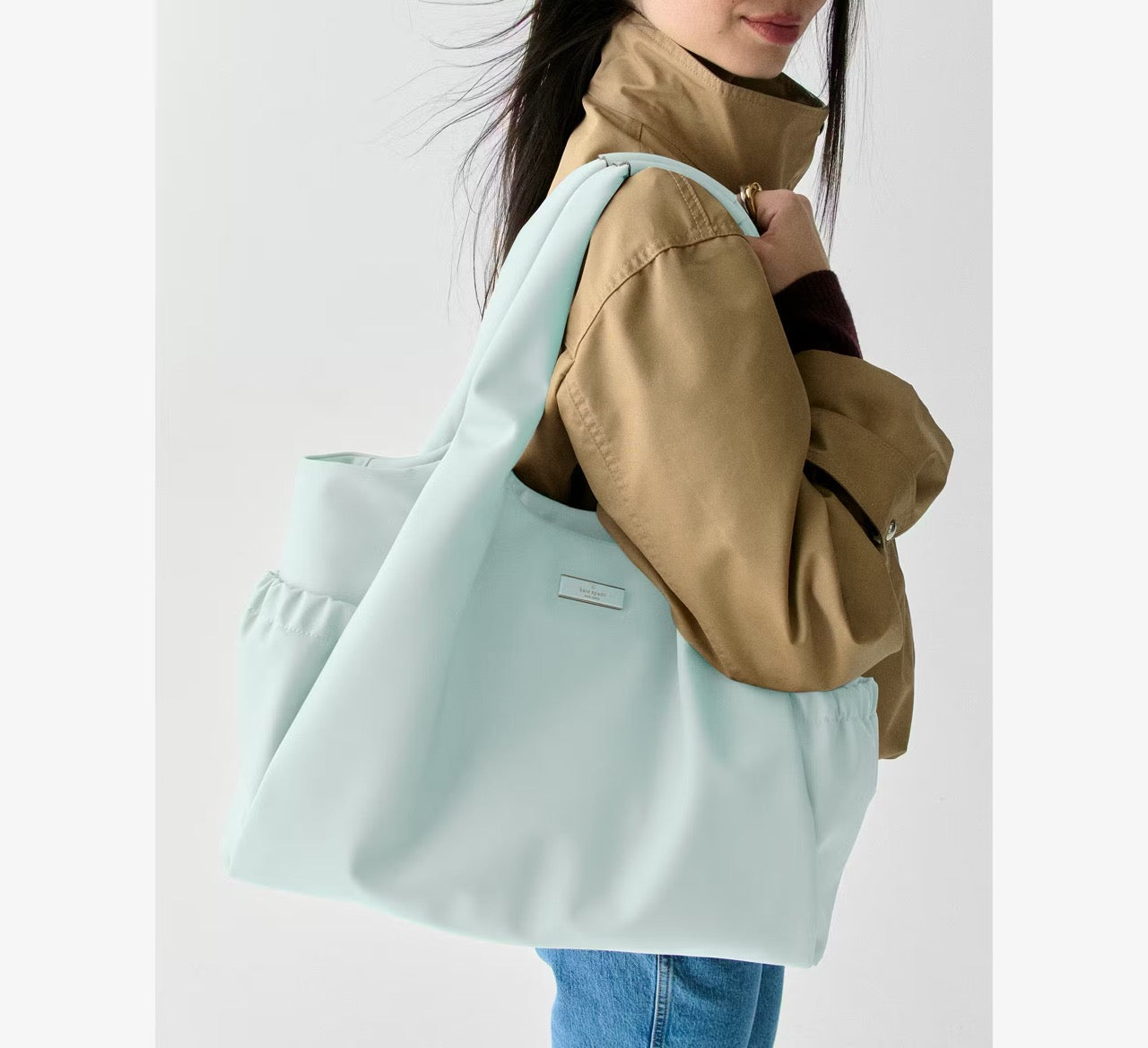 [INCOMING ETA 30 DAYS] Kate Spade Carter Nylon Large Baby Bag in Crisp Sky (KL960)