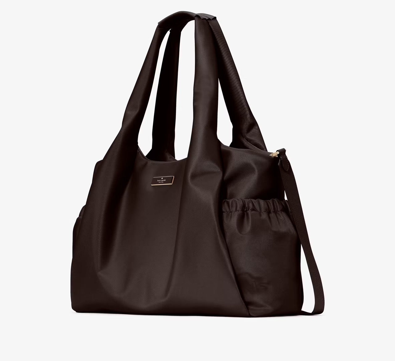 [READY STOCK MY] Kate Spade Carter Nylon Large Baby Bag in Hot Fudge (KL960)