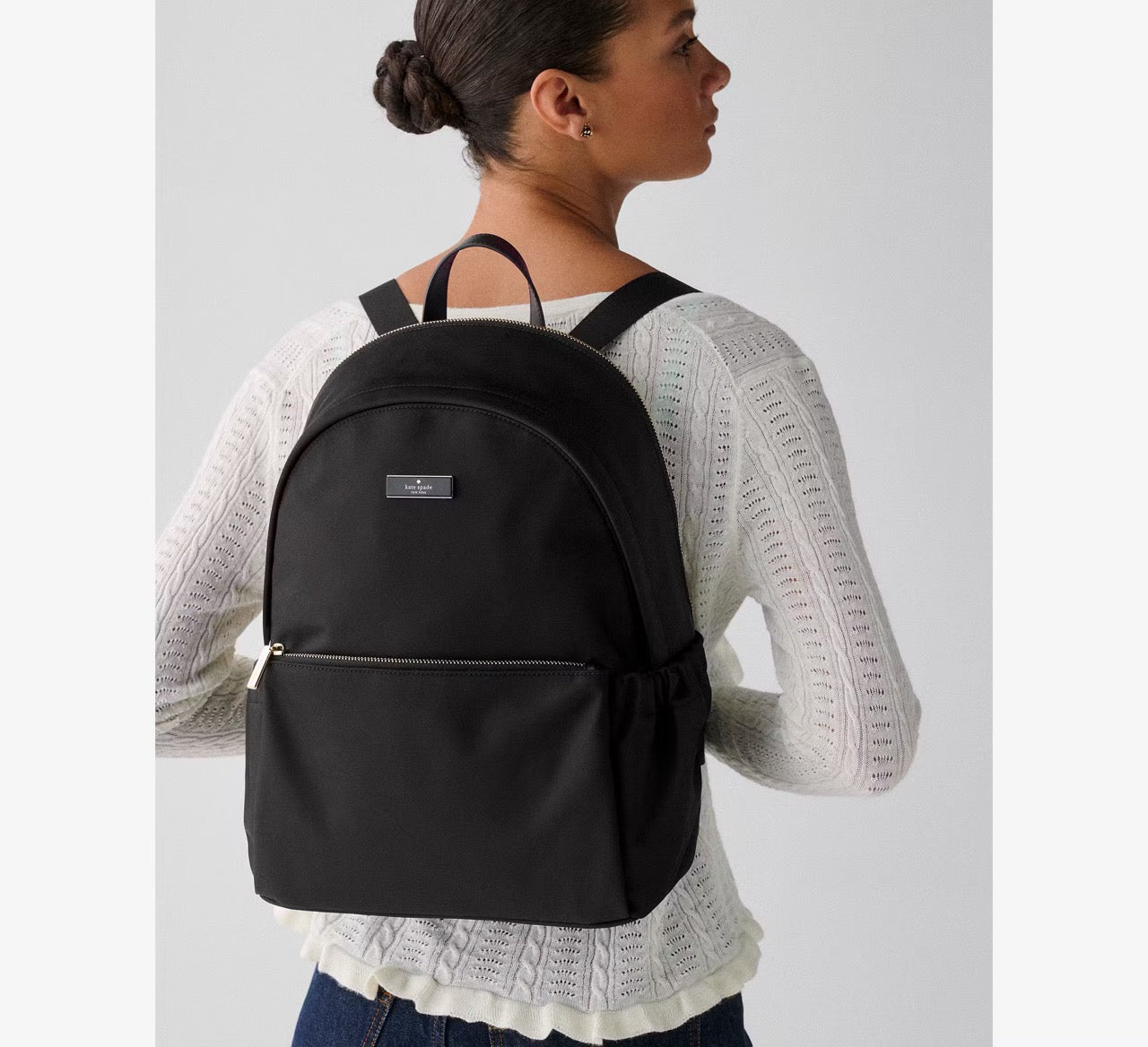 [INCOMING ETA 30 DAYS] Kate Spade Carter Nylon Large Dome Backpack in Black (KP111)