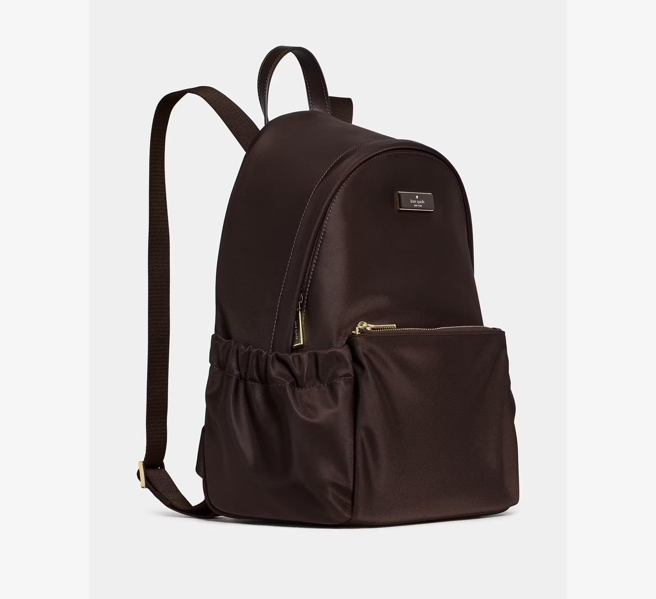 [INCOMING ETA 30 DAYS] Kate Spade Carter Nylon Large Dome Backpack in Hot Fudge (KP111)