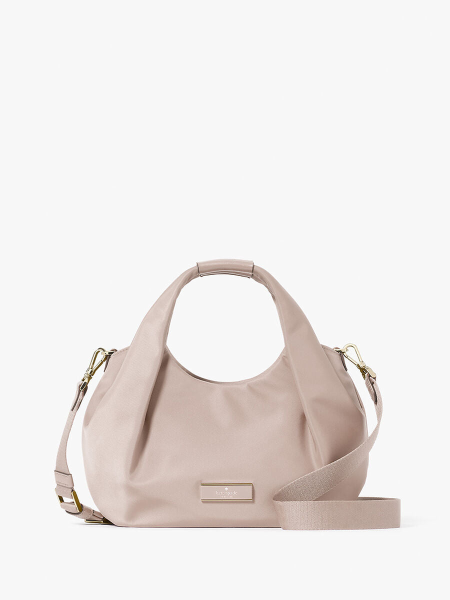 [INCOMING ETA 30 DAYS] Kate Spade Carter Nylon Small Pleated Crossbody in Cozy Grey (KL965)