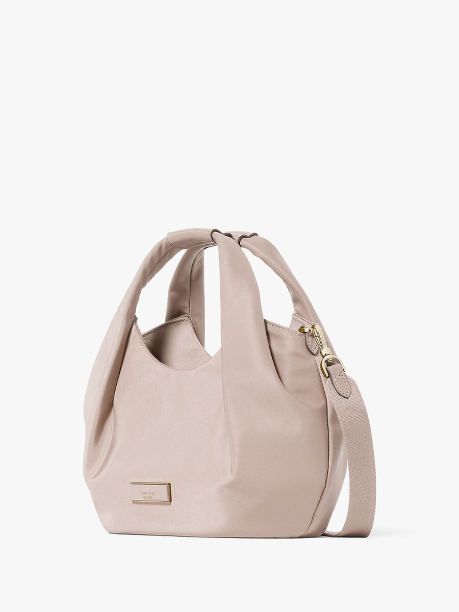 [INCOMING ETA 30 DAYS] Kate Spade Carter Nylon Small Pleated Crossbody in Cozy Grey (KL965)