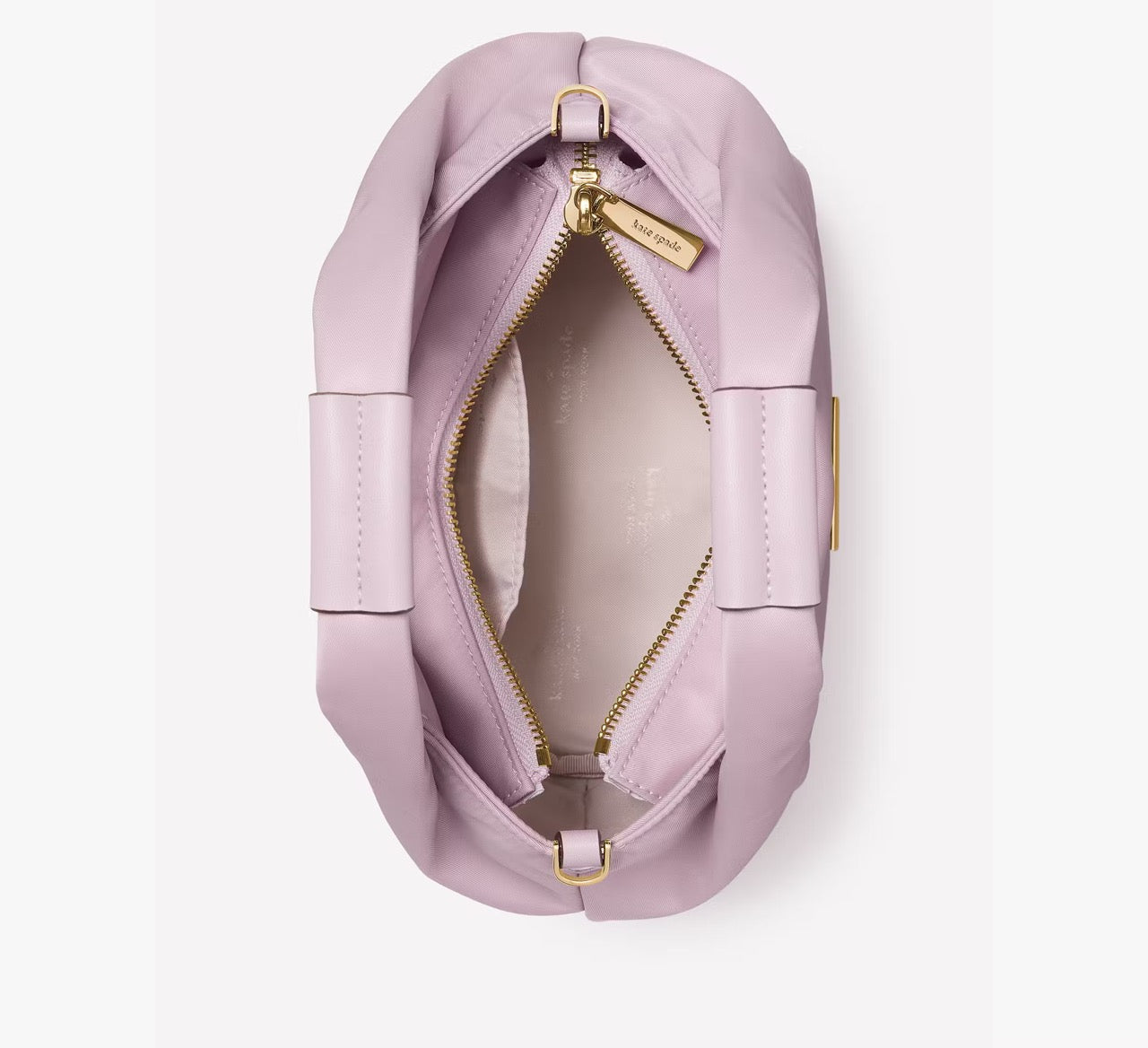 [INCOMING ETA 30 DAYS] Kate Spade Carter Nylon Small Pleated Crossbody in Lavender Smoke (KL965)