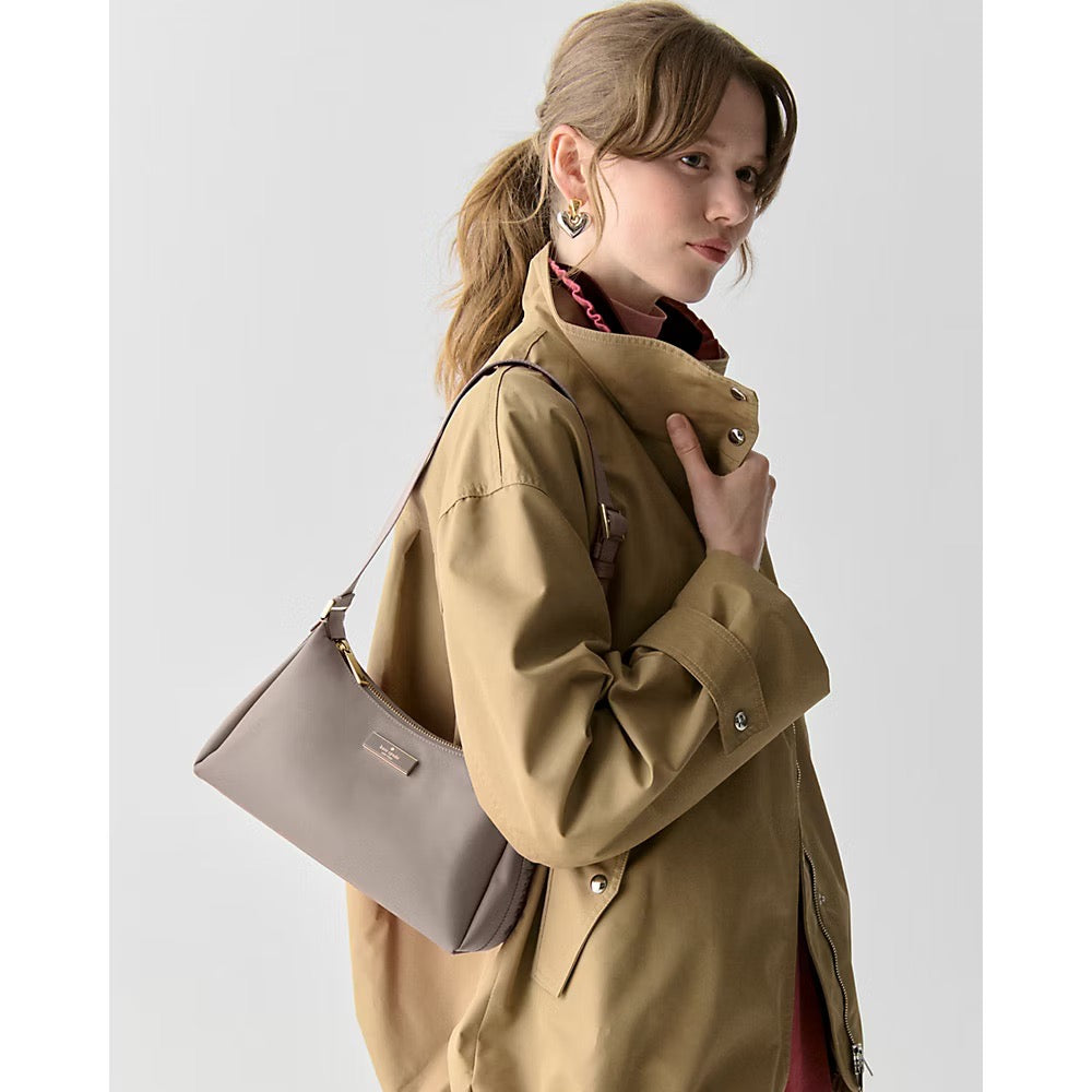 [INCOMING ETA 30 DAYS] Kate Spade Carter Nylon Small Shoulder Bag in Cozy Grey (KL967)