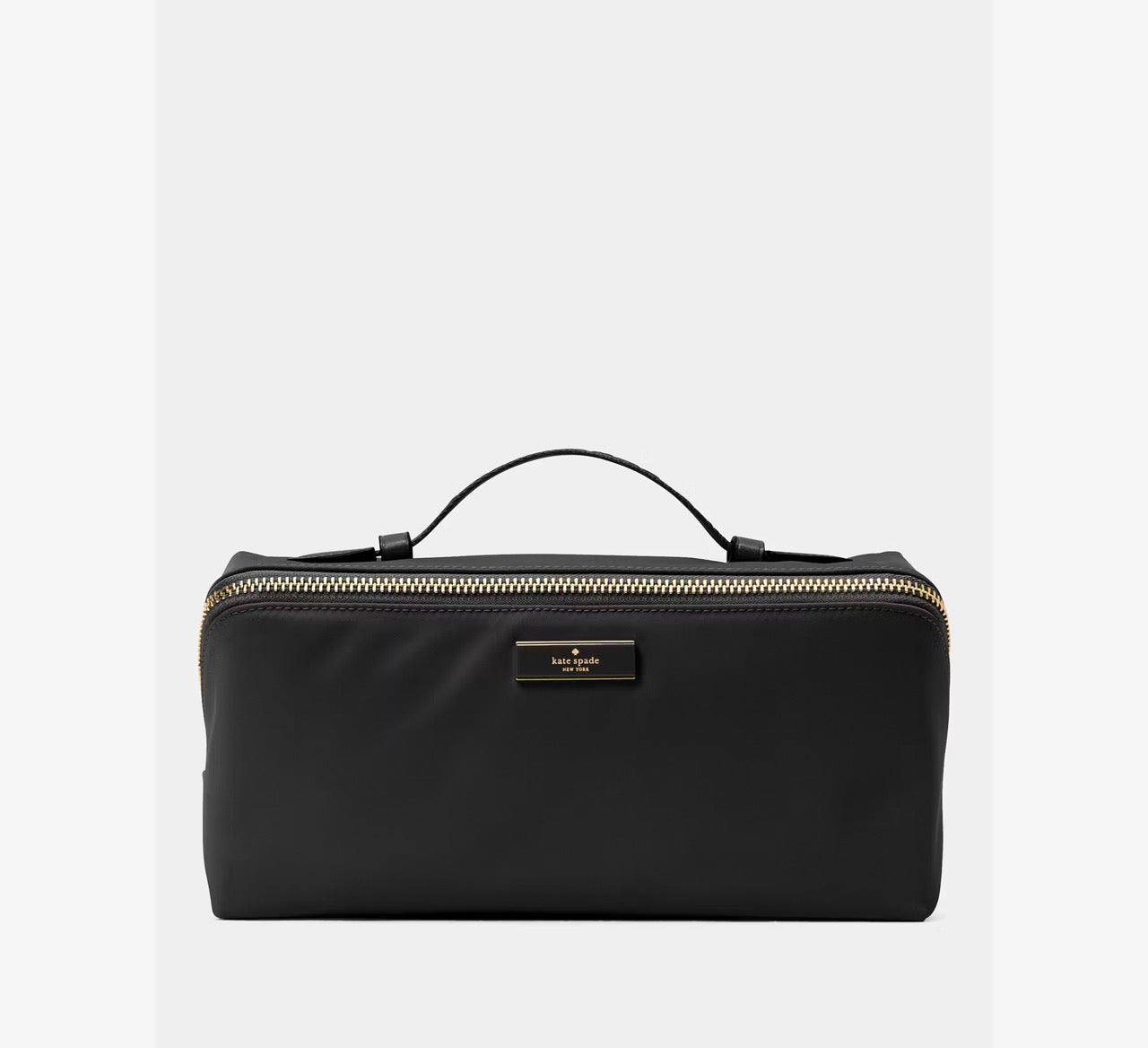 [READY STOCK MY] Kate Spade Carter Nylon Travel Cosmetic Pouch in Black (KL877)