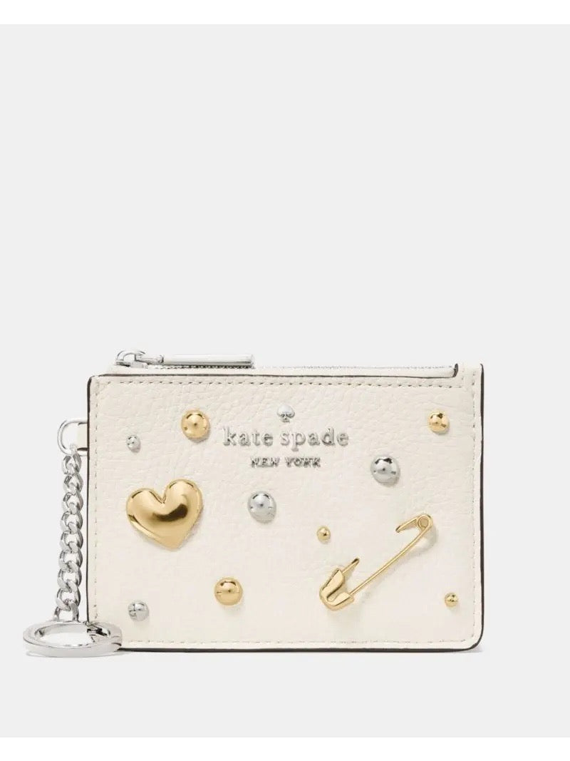 [WEB EXCLUSIVE][INCOMING ETA 30 DAYS] Kate Spade Charmed Key Ring Card Holder in Meringue Multi (KP352)