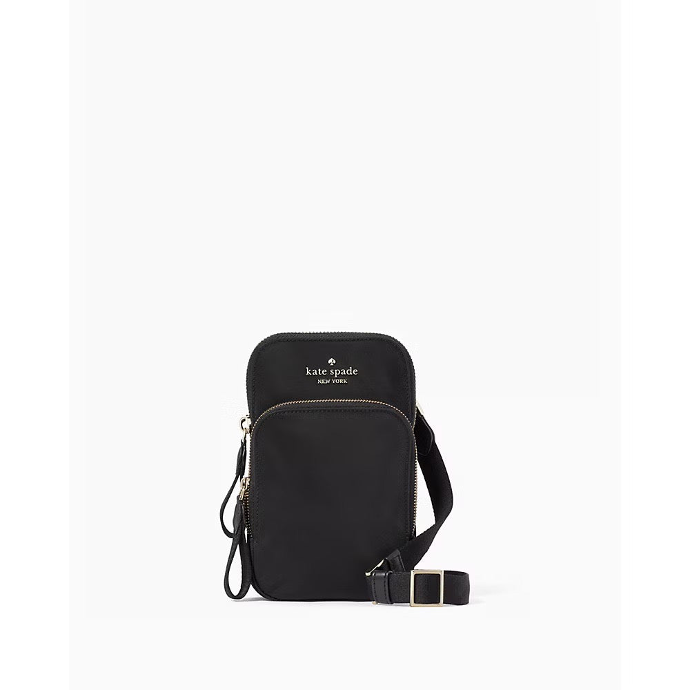 [READY STOCK MY] Kate Spade Chelsea Dual Zip Phone Crossbody in Black (KC636)